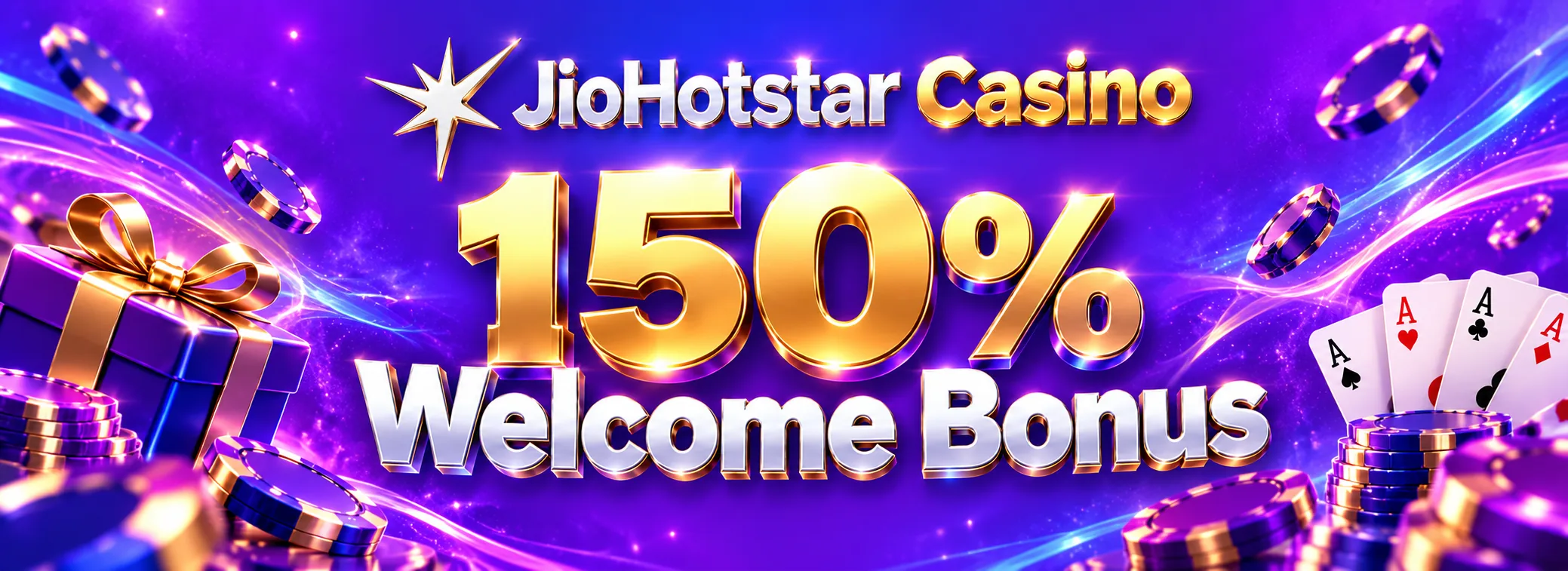 JioHotstar Casino welcome offer of 150% up to ₹30,000